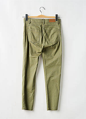 Pantalon slim țesătură poplin mărime normală verde C'EST BEAU LA VIE femeie