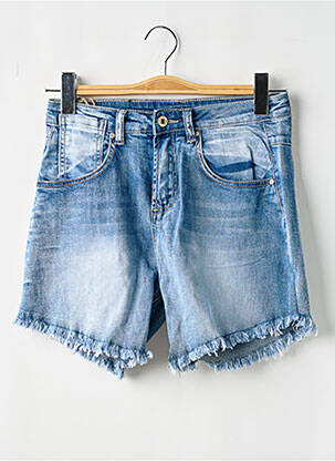 Șort țesătură denim mărime normală albastru PLACE DU JOUR femeie