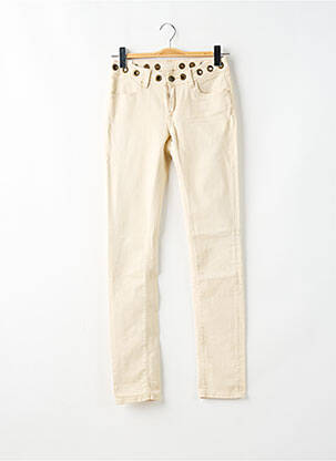 Pantalon slim bej SCHOOL RAG femeie