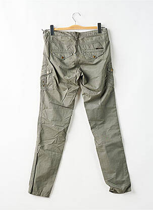 Pantalon cargo buzunare mărime normală verde ATTRACT femeie