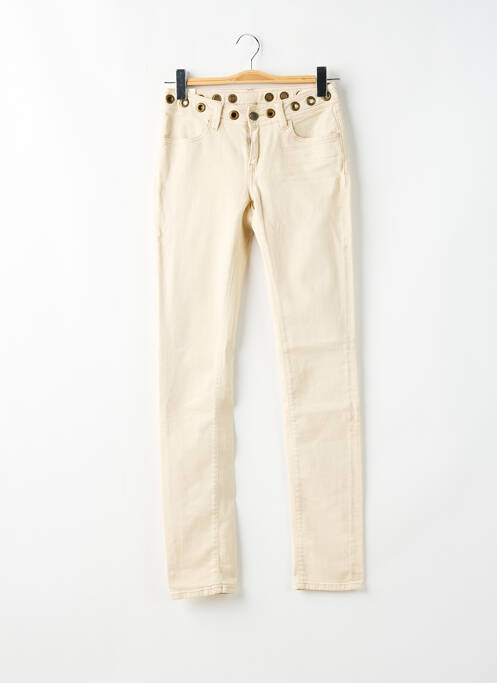 Pantalon slim bej SCHOOL RAG femeie