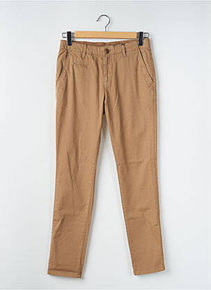 Pantalon chino maro KNOWLEDGE COTTON APPAREL bărbat