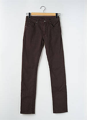 Pantalon slim maro TELERIA ZED bărbat