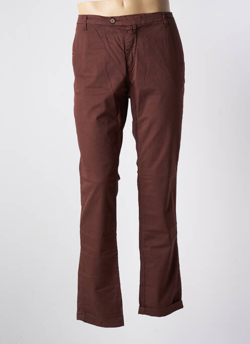 Pantalon chino maro INDIVIDUAL bărbat
