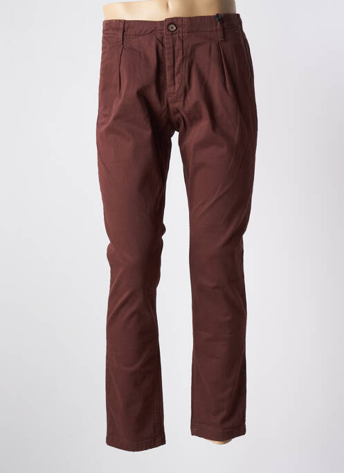 Pantalon chino maro INDIVIDUAL bărbat