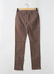 Pantalon chino elasticitate mărime normală maro deschis TELERIA ZED homme
