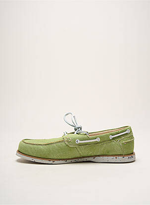 Pantofi de barcă vârf rotund vârf rotund verde LA MARINE homme