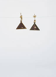 Cercei ornament charmă / pandantiv maro LITTLE ETINCELLE femme