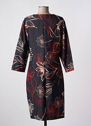 Rochie midi imprimeu floral mâneci 3/4 negru QUATTRO femeie