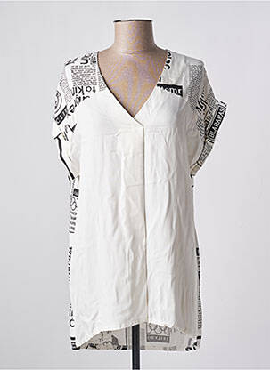 Tunică mâneci scurte alb QUATTRO femeie