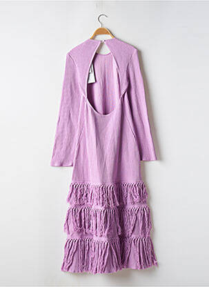 Rochie pulover guler rotund mâneci lungi violet SUNDRESS femeie