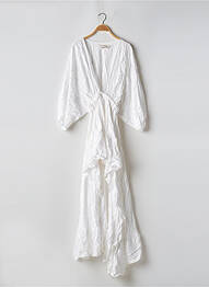 Rochie lungă mâneci lungi mâneci lungi alb BY AQUABOHEM X MONTAINE LEB femeie
