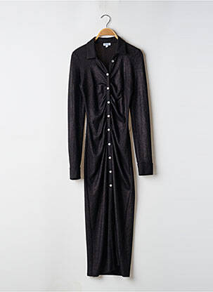 Rochie lungă mâneci lungi mâneci lungi negru RECC femeie