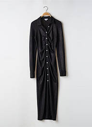 Rochie lungă mâneci lungi mâneci lungi negru RECC femeie