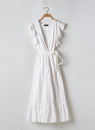 Rochie midi mâneci scurte mâneci scurte alb MAJORELLE femeie
