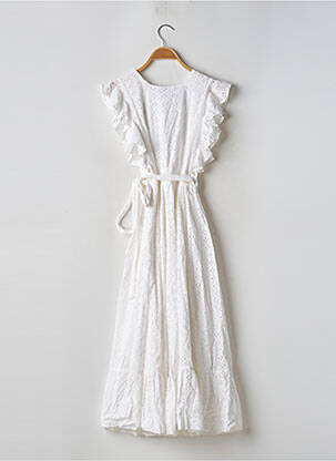 Rochie midi mâneci scurte mâneci scurte alb MAJORELLE femeie