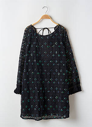Rochie scurtă mâneci lungi mâneci lungi negru SUNDRESS femeie