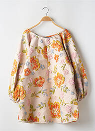 Rochie scurtă mâneci lungi mâneci lungi bej ARIANNE ELMY femeie