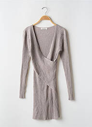 Rochie de maternitate croială cambrată gri NEUVIÈME CIEL femme