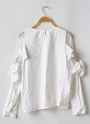 Bluză țesătură poplin mâneci lungi alb STORETS femeie