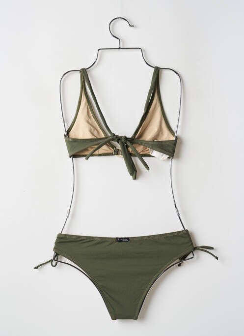 Costum de baie din două piese verde SANS MARQUE femeie