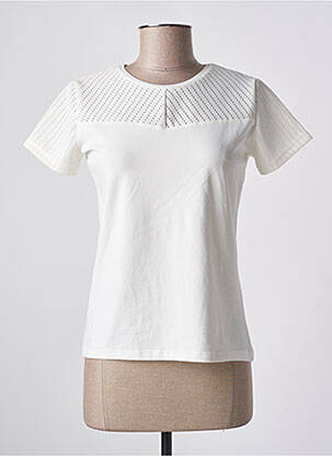 Top alb QUATTRO femeie