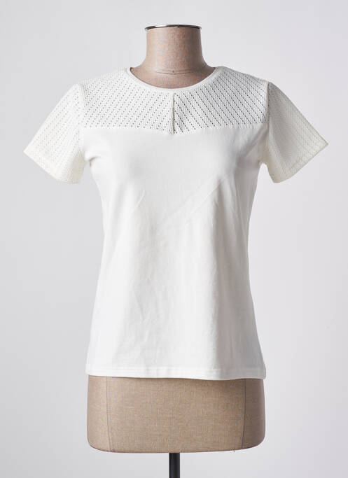 Top alb QUATTRO femeie