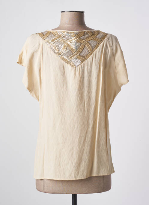 Top bej QUATTRO femeie