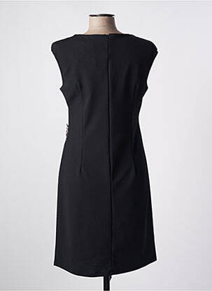 Rochie midi țesătură crep mâneci scurte negru QUATTRO femeie
