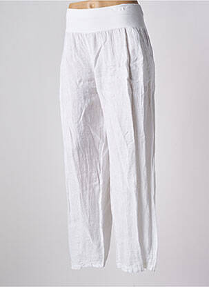Pantalon larg alb QUATTRO femeie