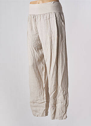 Pantalon larg bej închis QUATTRO femeie