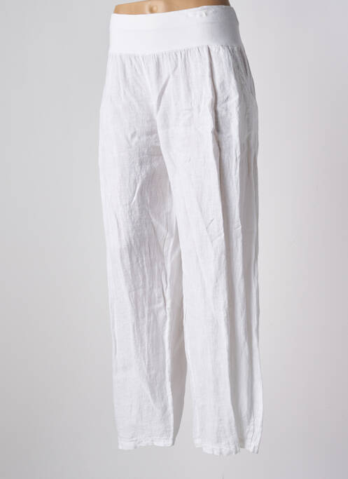 Pantalon larg alb QUATTRO femeie