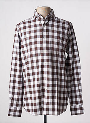 Cămașă cu mâneci lungi maro BAGUTTA bărbat