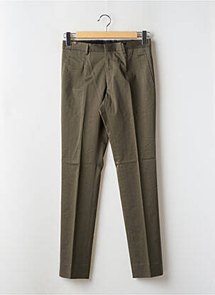 Pantalon chino închidere cu fermoar sub clapetă cu cârlig mărime normală verde ATELIER NOTIFY bărbat