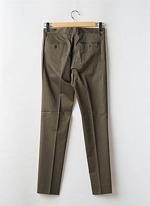 Pantalon chino închidere cu fermoar sub clapetă cu cârlig mărime normală verde ATELIER NOTIFY bărbat