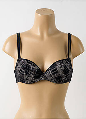 Sutien efect material satinat sutien cupe întregi cu decolteu înalt negru MARIE JO femeie