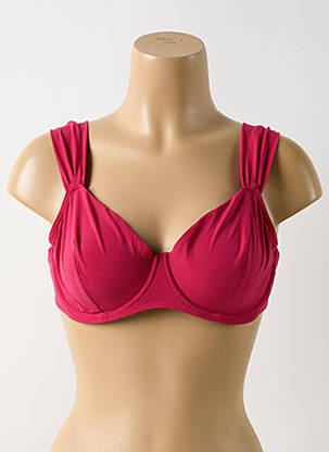 Sutien de costum de baie elasticitate sutien balconet cu decolteu înalt roz SIMONE PERELE femeie