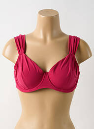 Sutien de costum de baie elasticitate sutien balconet cu decolteu înalt roz SIMONE PERELE femme