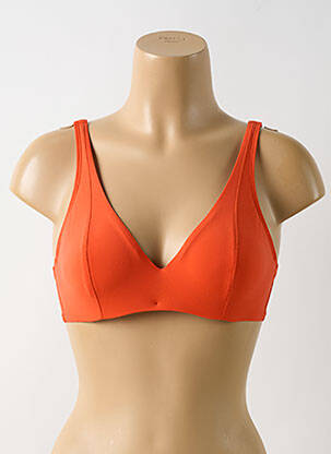 Sutien de costum de baie elasticitate sutien cupe întregi cu decolteu înalt portocalie EMPREINTE femeie