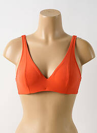 Sutien de costum de baie elasticitate sutien cupe întregi cu decolteu înalt portocaliu EMPREINTE femme