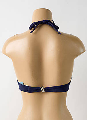 Sutien de costum de baie elasticitate top triunghiuri albastru MARIE JO femeie