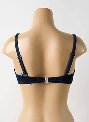 Sutien de costum de baie elasticitate sutien cupe întregi cu decolteu înalt albastru MARIE JO femeie