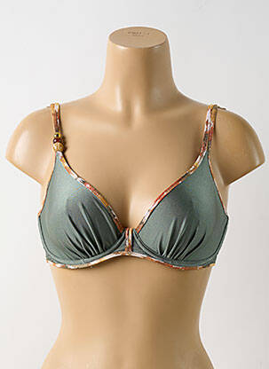 Sutien de costum de baie elasticitate sutien cupe întregi cu decolteu înalt verde MARIE JO femeie