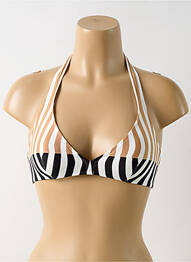 Sutien de costum de baie elasticitate sutien balconet cu decolteu înalt bej ANDRES SARDA femeie