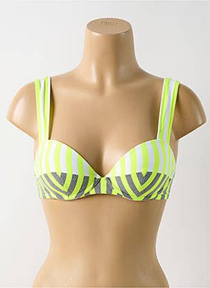 Sutien de costum de baie elasticitate sutien balconet cu decolteu înalt galben ANDRES SARDA femeie