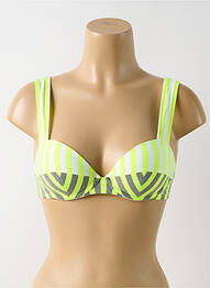 Sutien de costum de baie elasticitate sutien balconet cu decolteu înalt galben ANDRES SARDA femeie