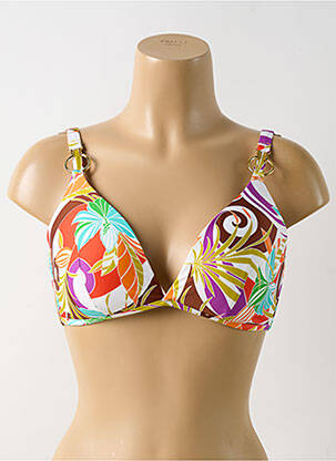 Sutien de costum de baie elasticitate top sutien modelat alb LISE CHARMEL femeie