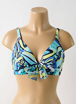 Sutien de costum de baie albastru ANTIGEL femeie