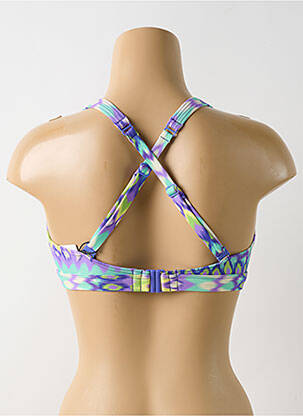 Sutien de costum de baie elasticitate sutien cupe întregi cu decolteu înalt violet PRIMADONNA femeie