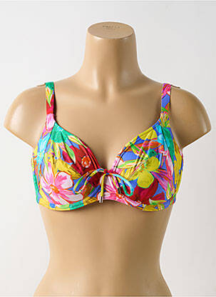 Sutien de costum de baie elasticitate sutien cupe întregi cu decolteu înalt roz PRIMADONNA femeie